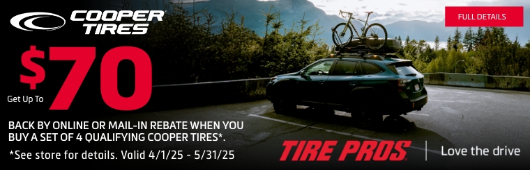 Cooper Offer | The Pit Stop Tire Pros